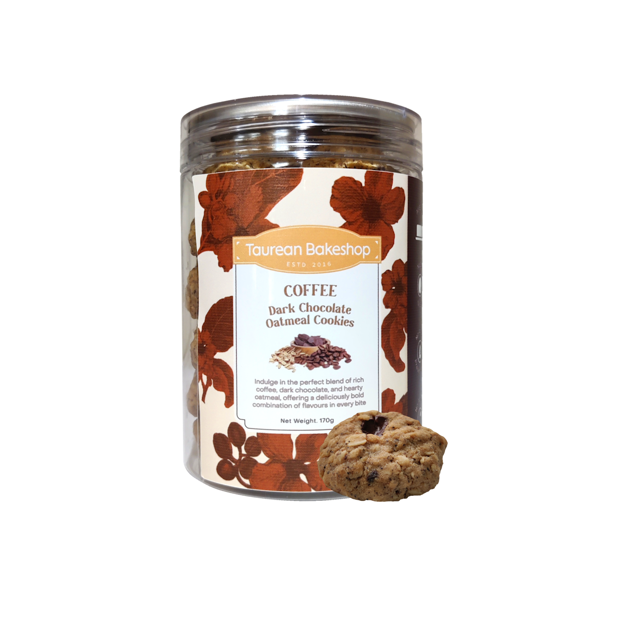 Coffee Dark Chocolate Chips Oatmeal Cookies