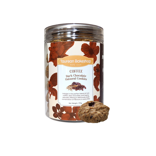 Coffee Dark Chocolate Chips Oatmeal Cookies