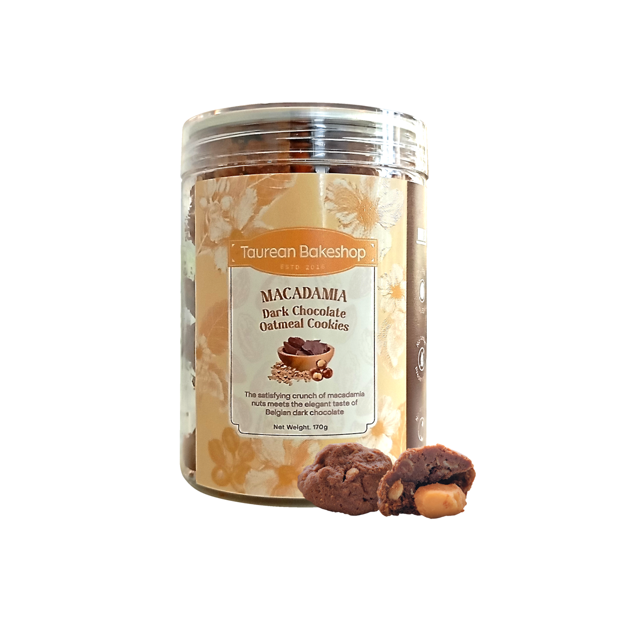 Macadamia Dark Chocolate Oatmeal Cookies