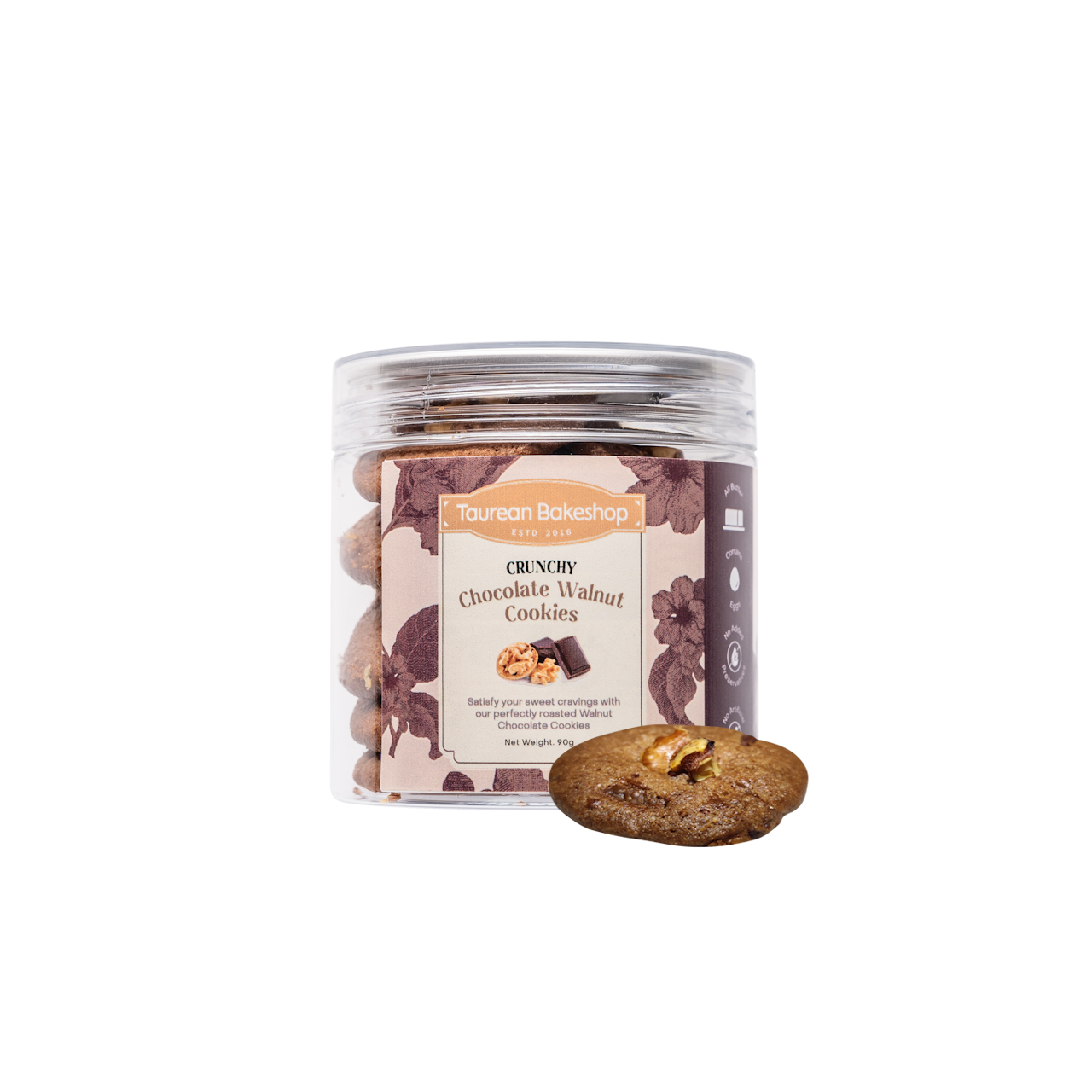 Crunchy Chocolate Walnut Cookies