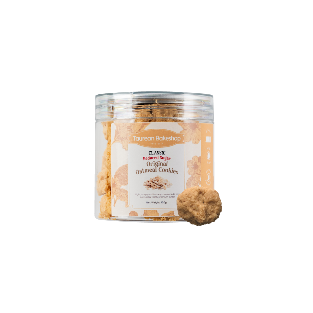 Original Oatmeal Reduced Sugar Cookies