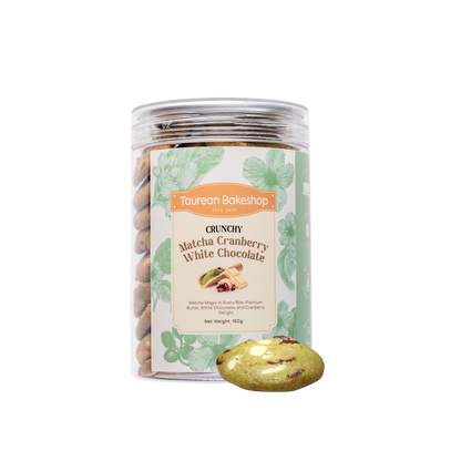 Crunchy Matcha Cranberry White Chocolate Cookies