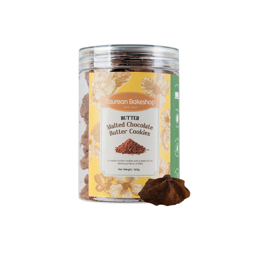 Malted Chocolate Butter Cookies