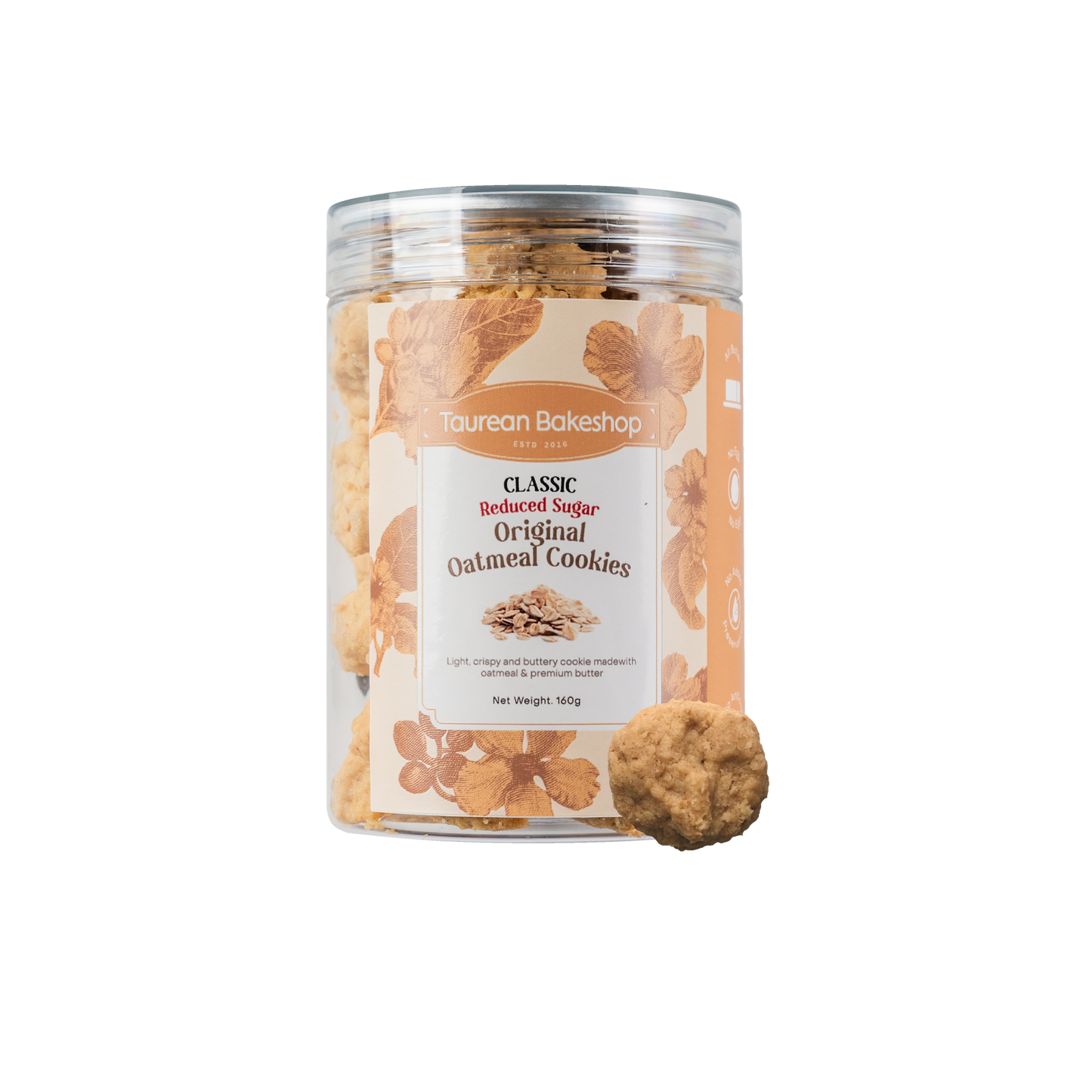 Original Oatmeal Reduced Sugar Cookies