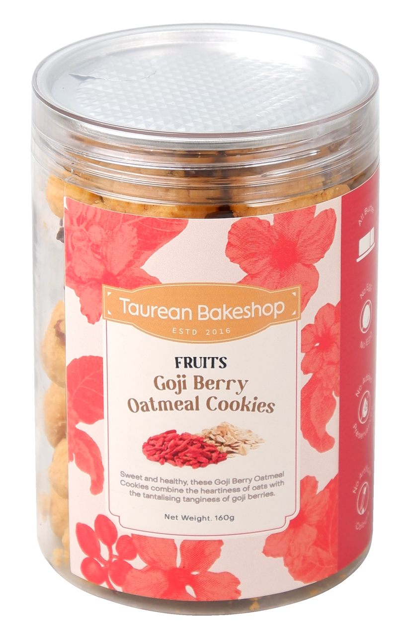 Goji Berry Oatmeal Cookies