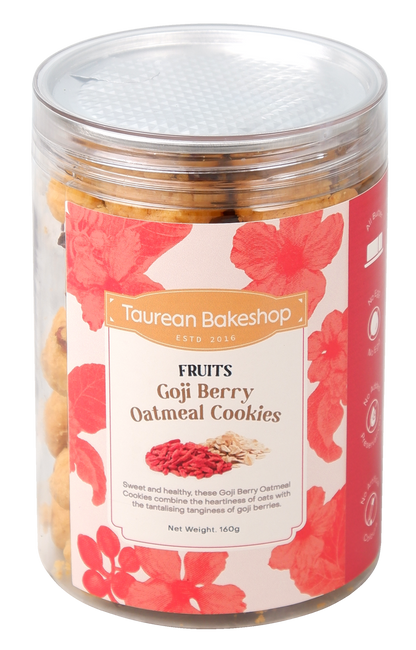 Goji Berry Oatmeal Cookies