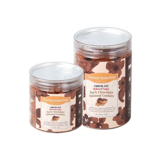 Dark Chocolate Reduced Sugar Oatmeal Cookies